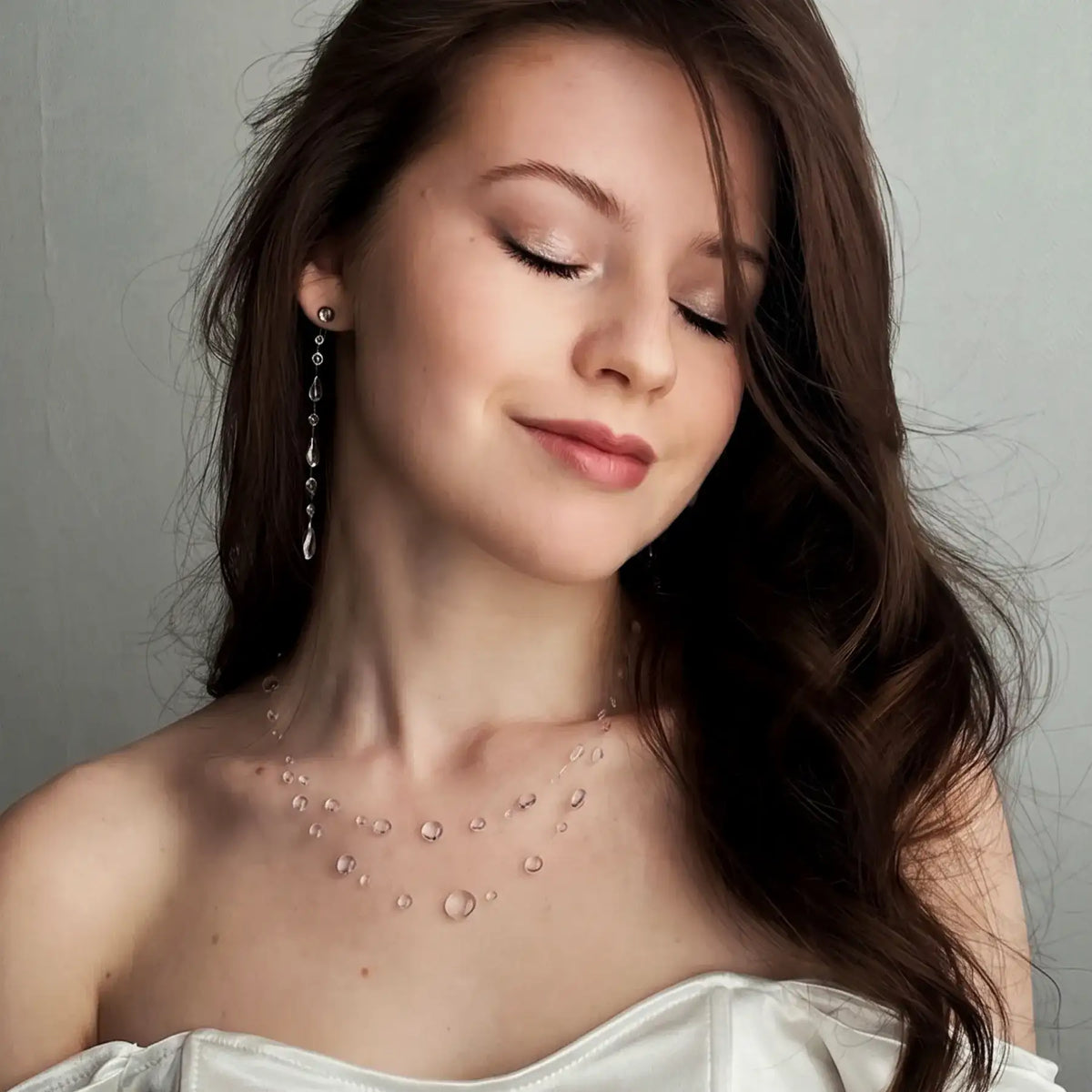 Collier Rosée Scintillante