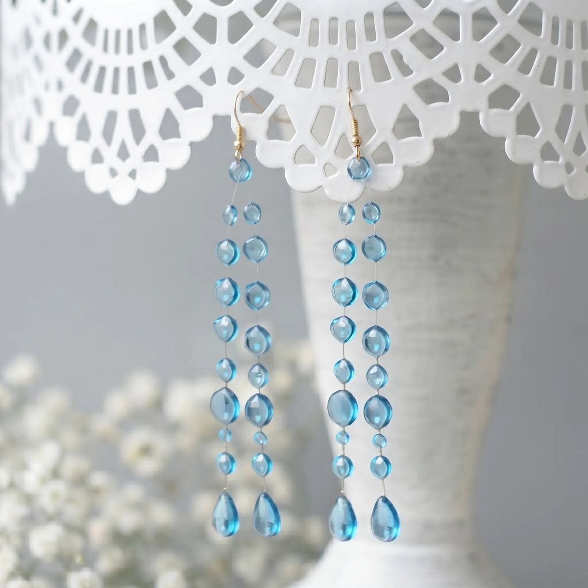 Boucles d'Oreilles Dégradé Océan